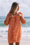 Dress Priya - Anouk Papaya and Ecru Cotton