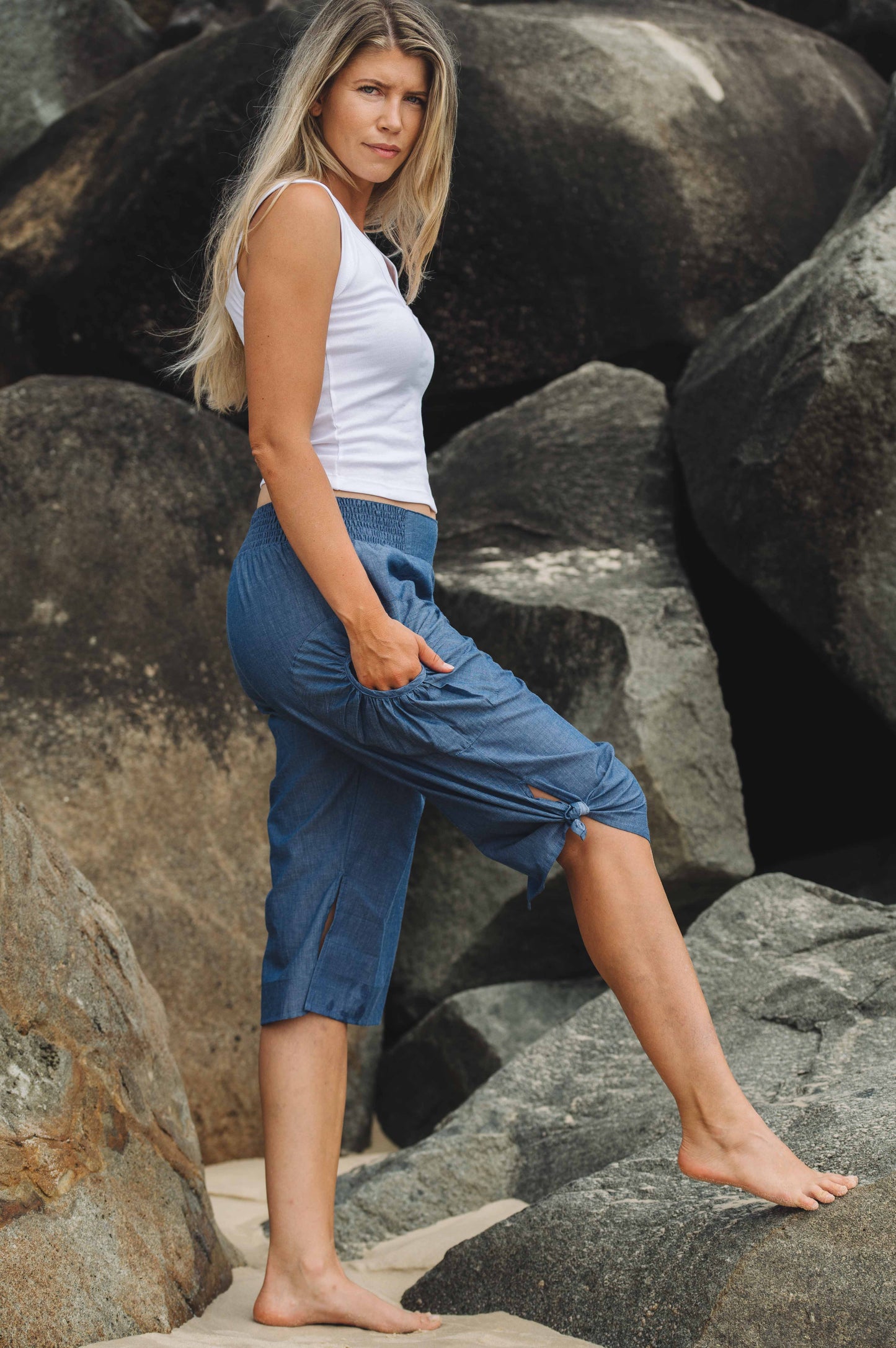 Pant Kimaya - Ultra Light Chambray Cotton
