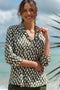 Top Uma Shirt - Olive Spot Cotton