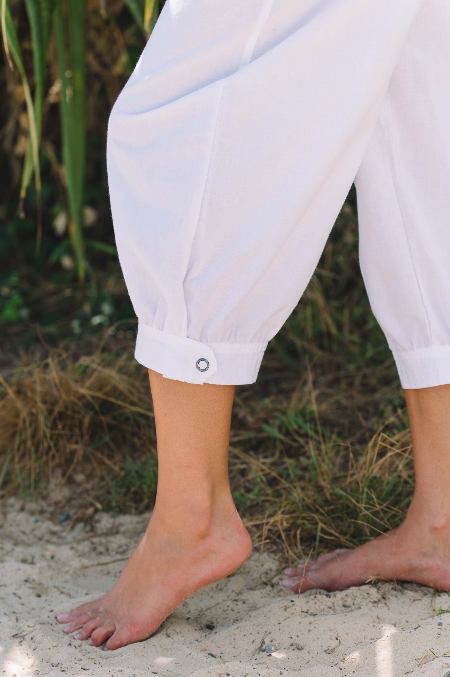 Pant Taj White Cotton