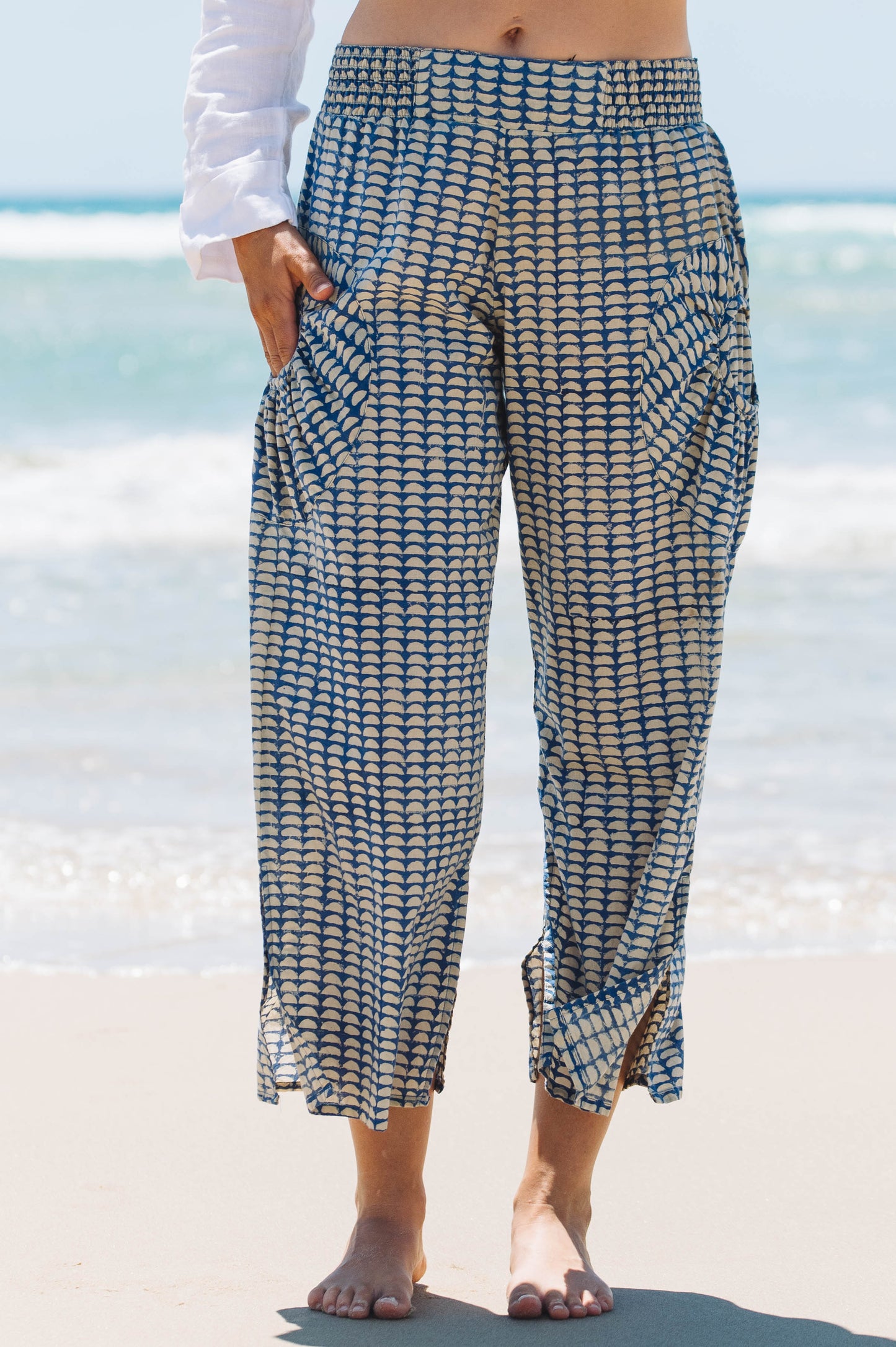 Pant Jaya - Half Moon Aged Indigo Cotton