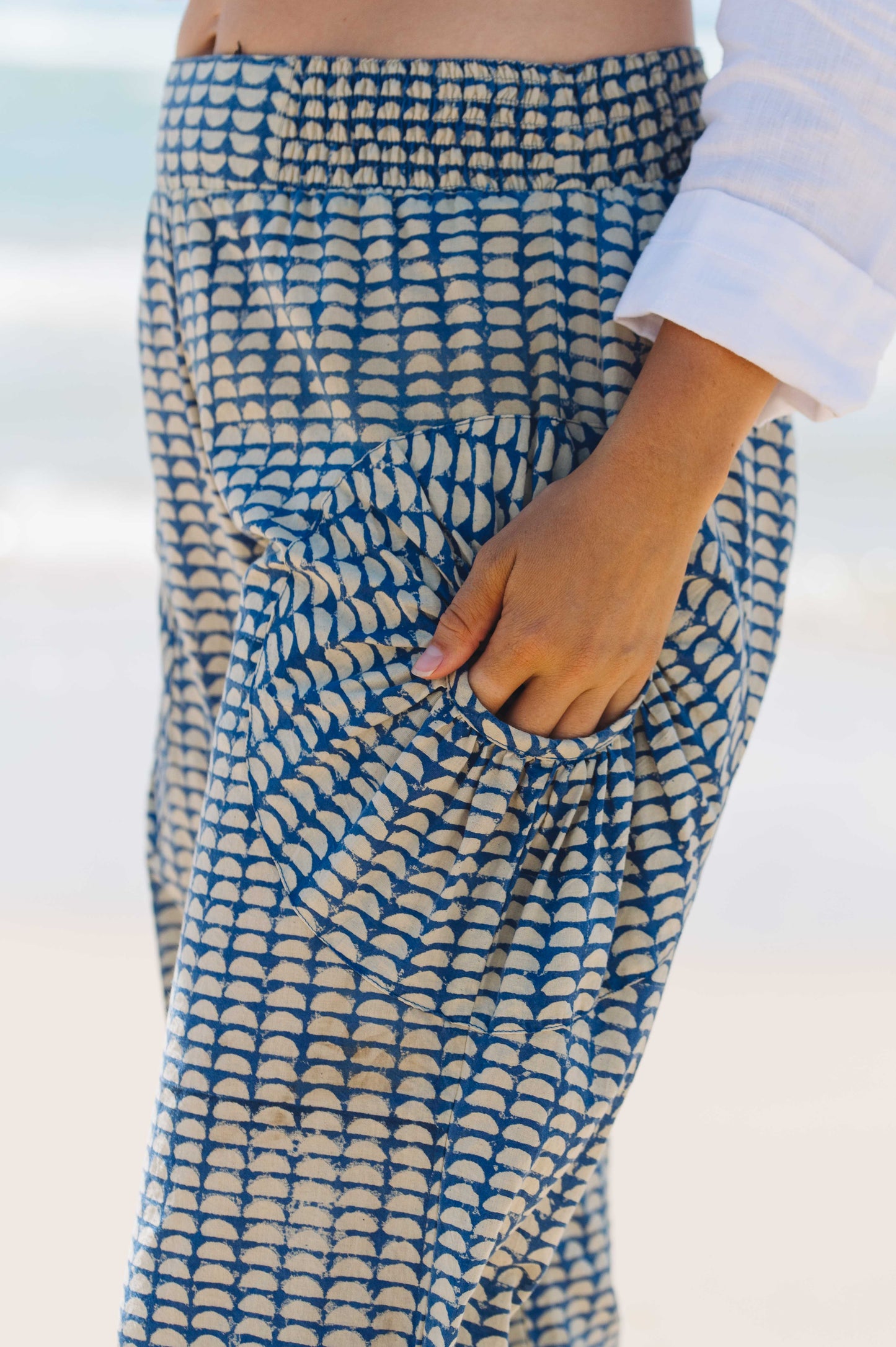 Pant Jaya - Half Moon Aged Indigo Cotton