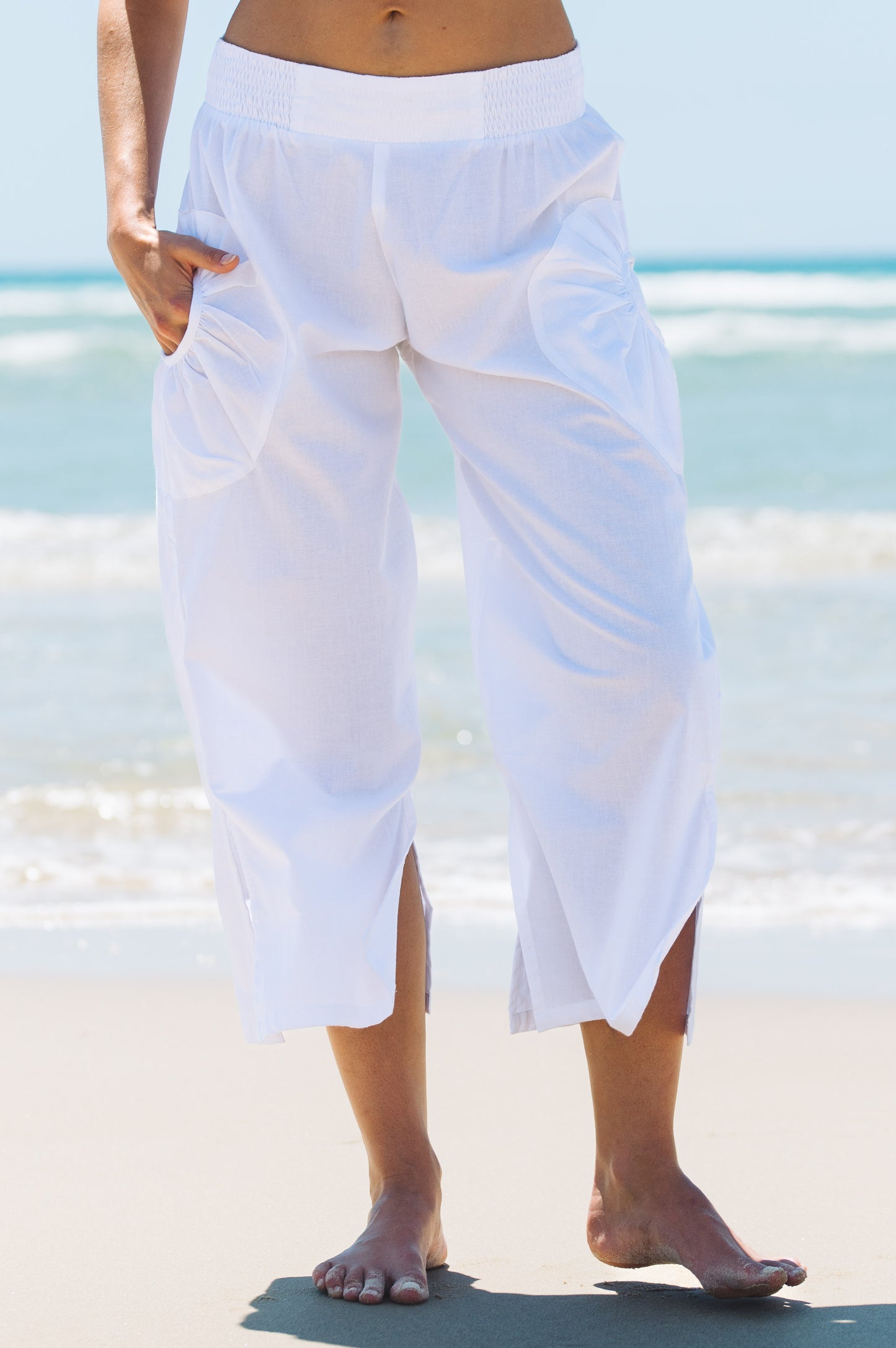 Pant Jaya - White Cotton
