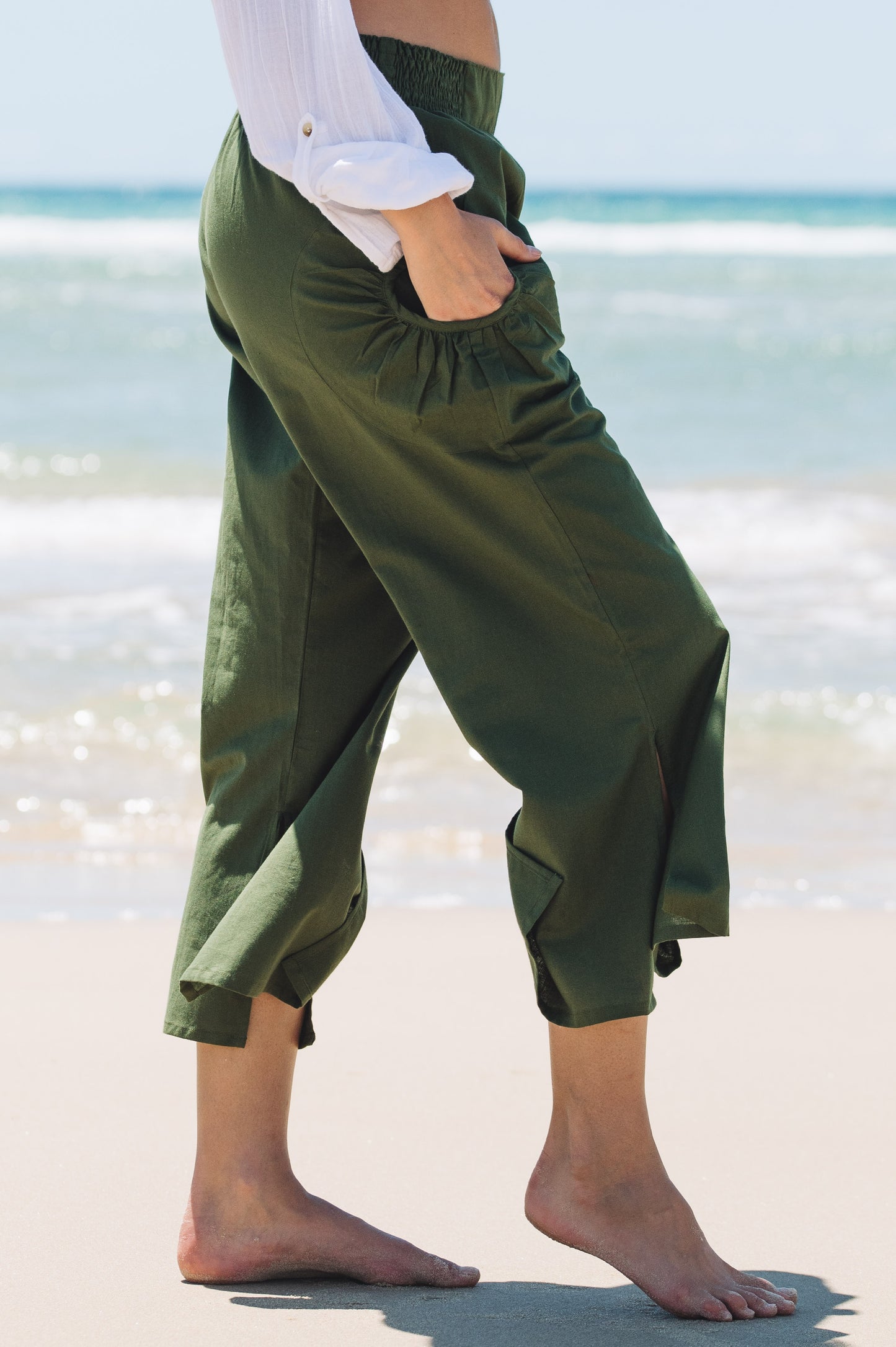 Pant Jaya - Verdant Green Cotton