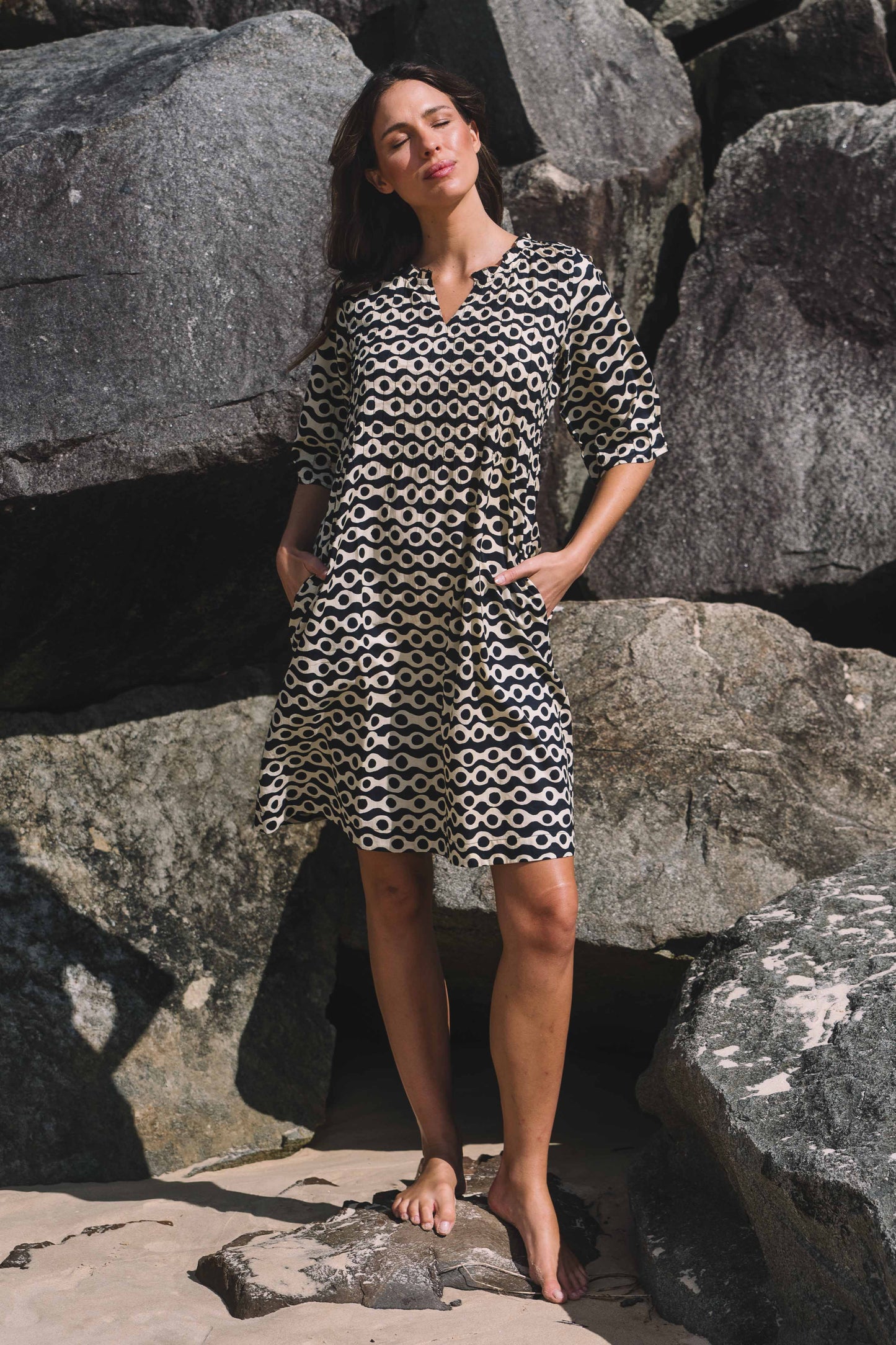 Dress Fleur - Anouk Midnight Ecru