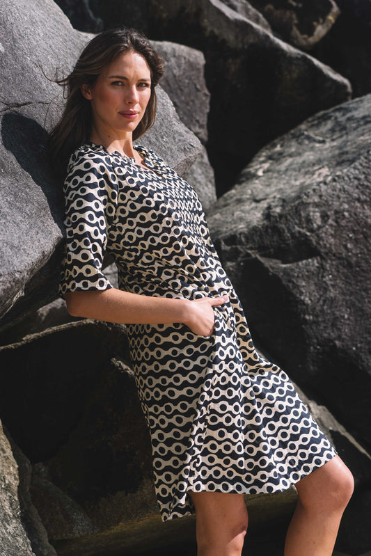 Dress Fleur - Anouk Midnight Ecru