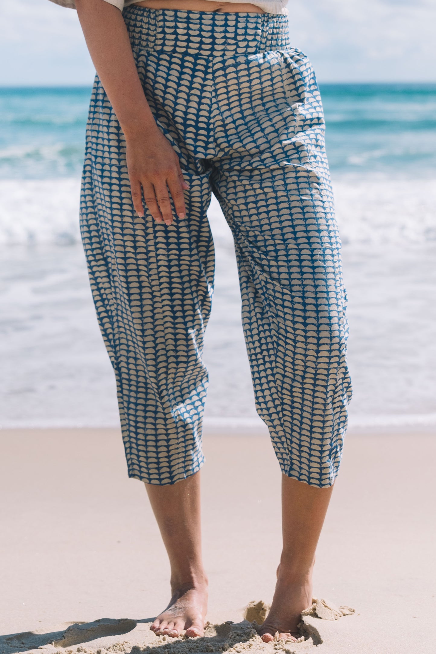 Pant Yoga - Half Moon Aged Indigo Cotton