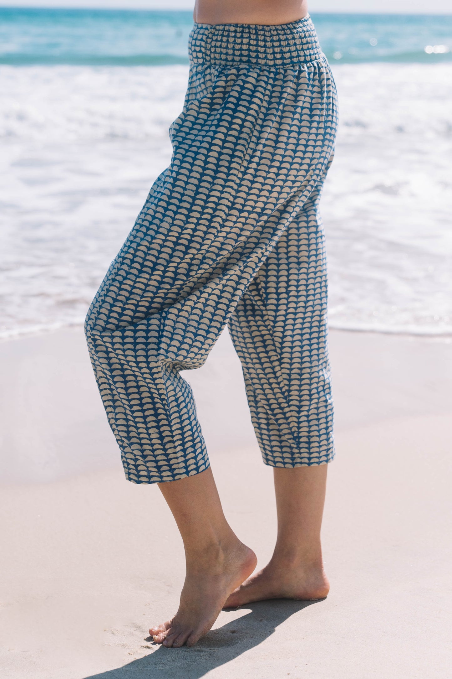 Pant Yoga - Half Moon Aged Indigo Cotton