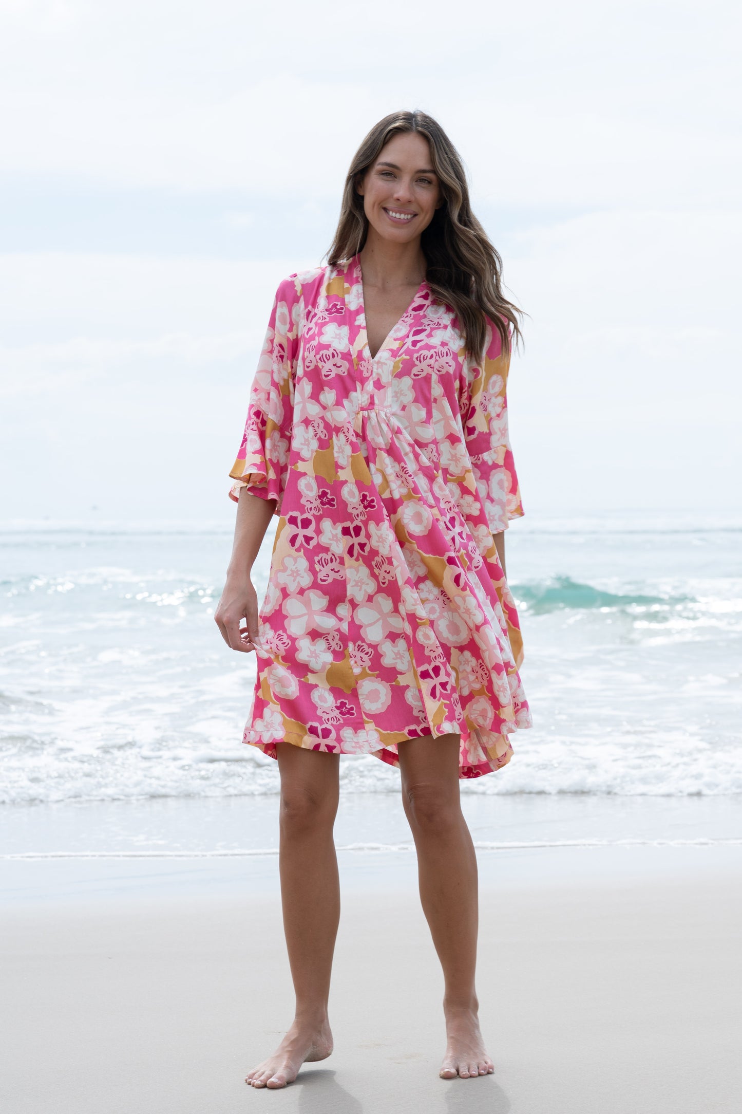 Dress Amelie - Provence Rosa FeatherTouch Viscose