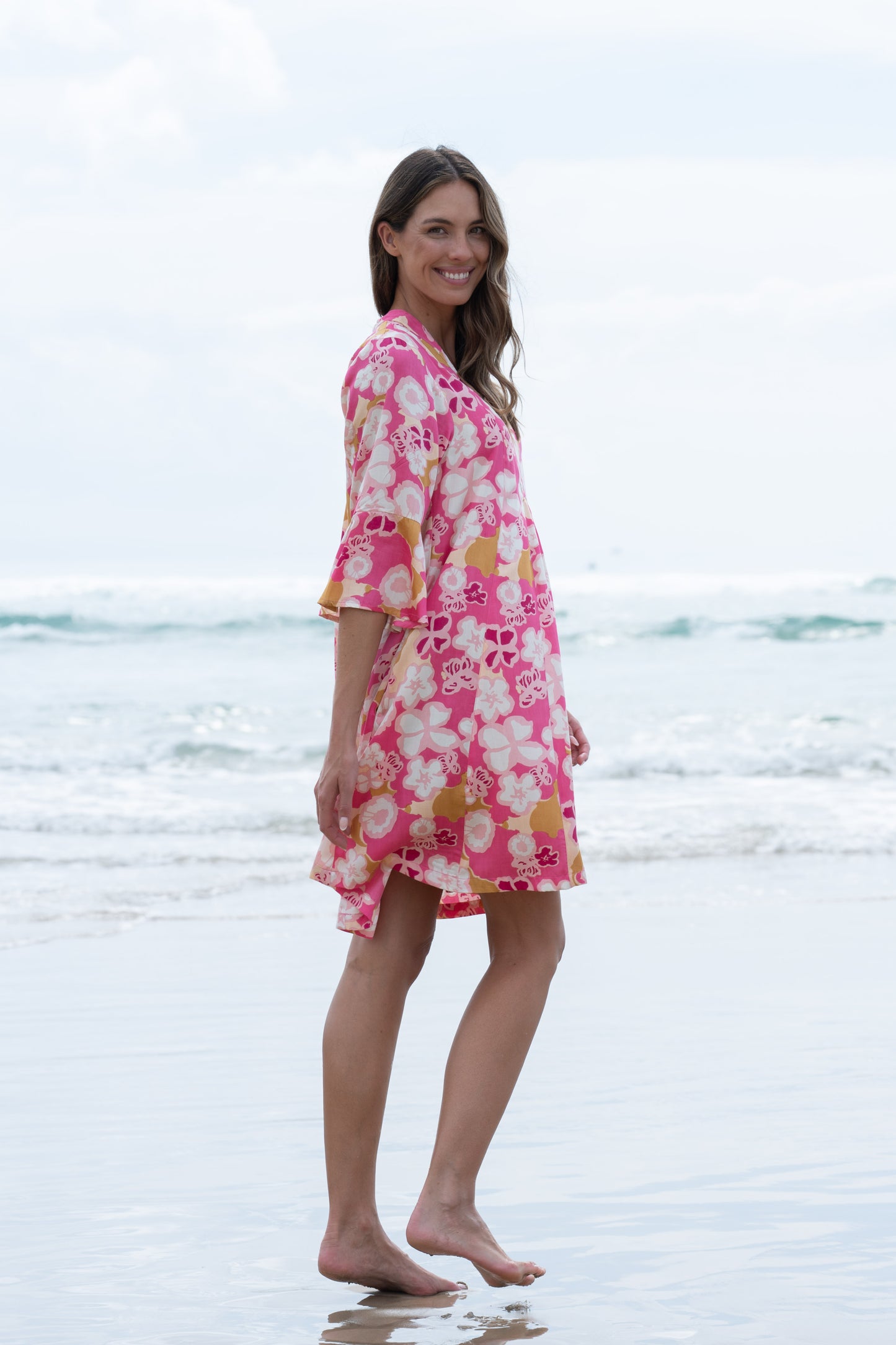 Dress Amelie - Provence Rosa FeatherTouch Viscose