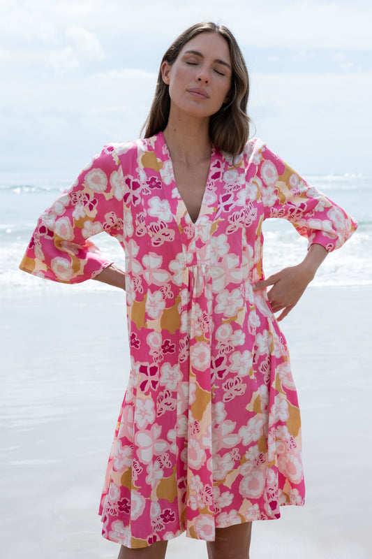 Dress Amelie - Provence Rosa FeatherTouch Viscose