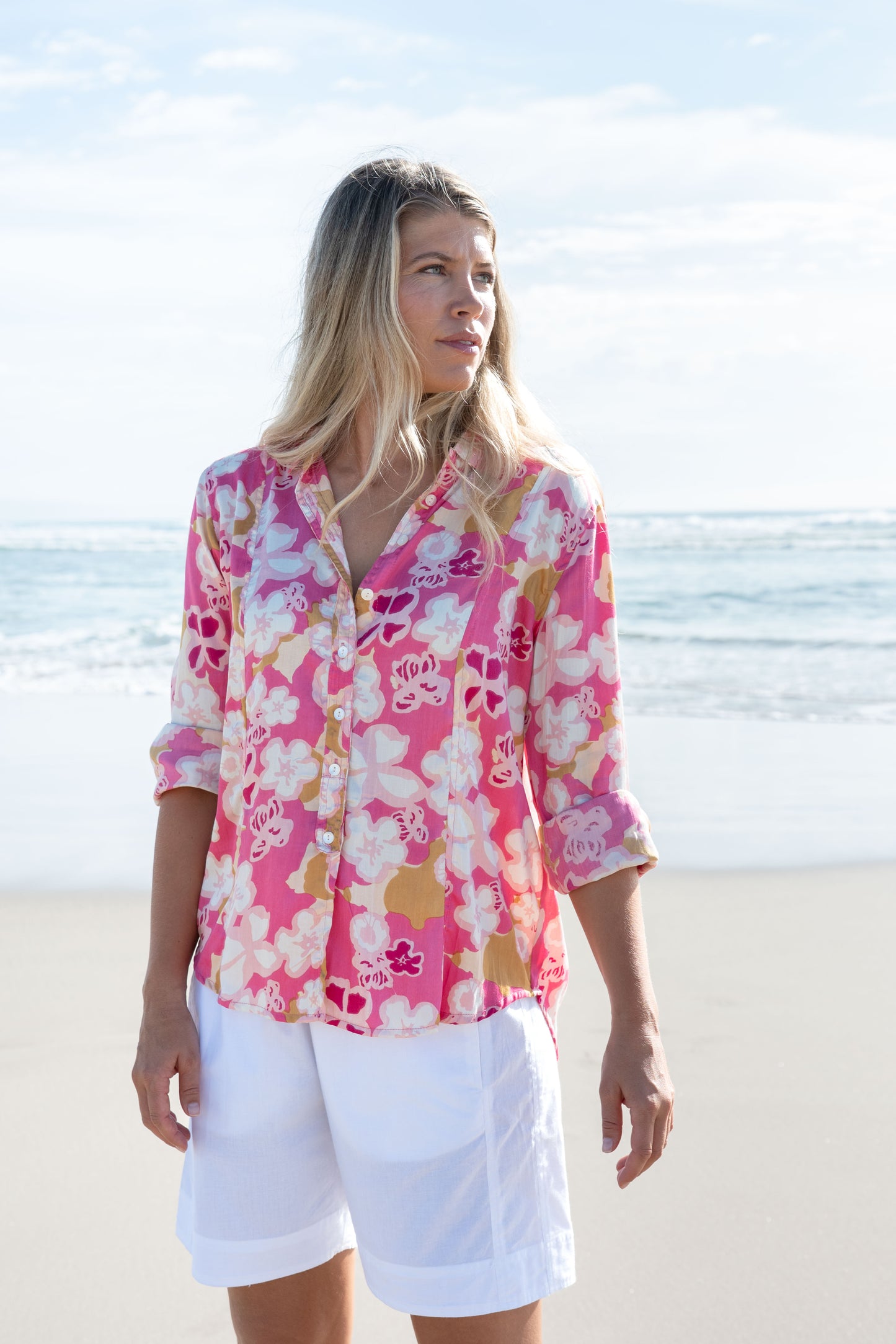 Top Clio Shirt - Provence Rosa FeatherTouch Viscose