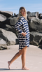 Dress Clio - Mala Navy Ecru Cotton