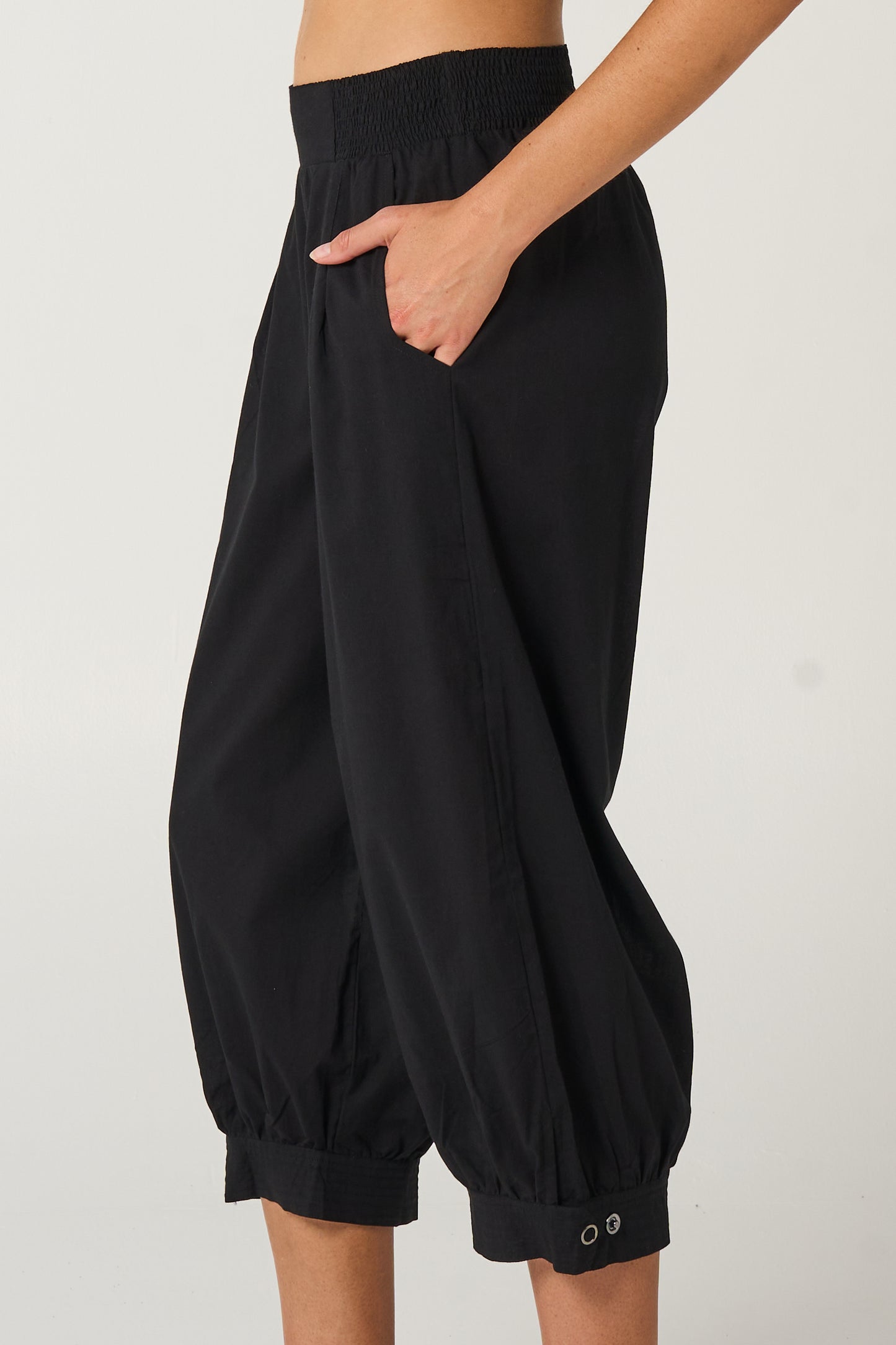 Pant Taj Black Cotton