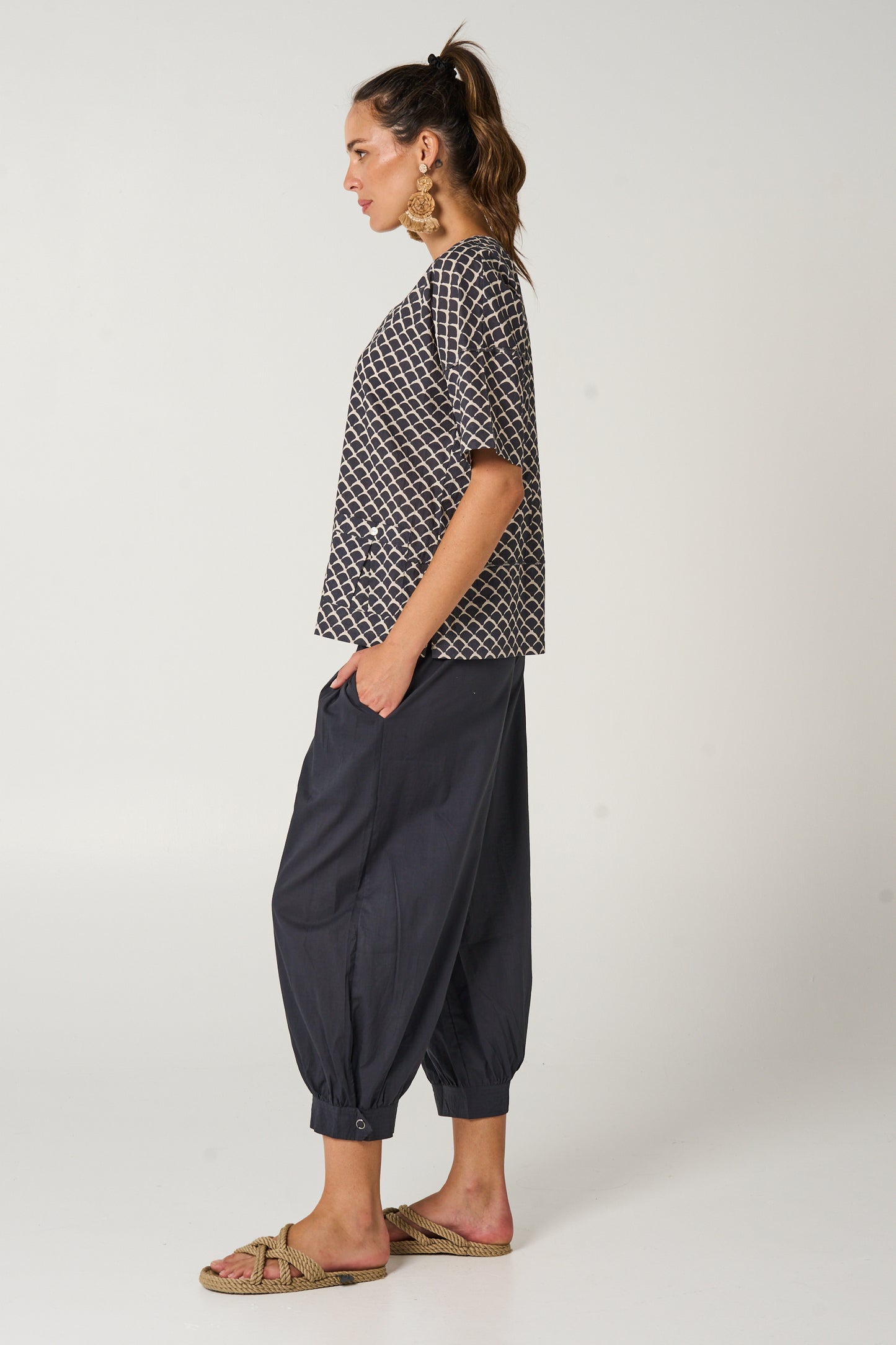 Top Chinta - Indigo Shell Cotton