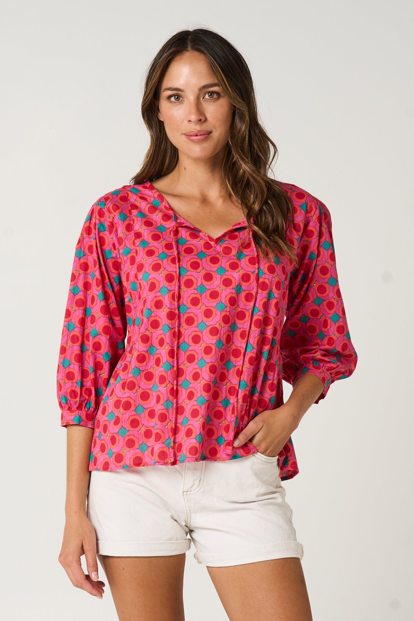 Top Arpana - Summer Retro Cotton