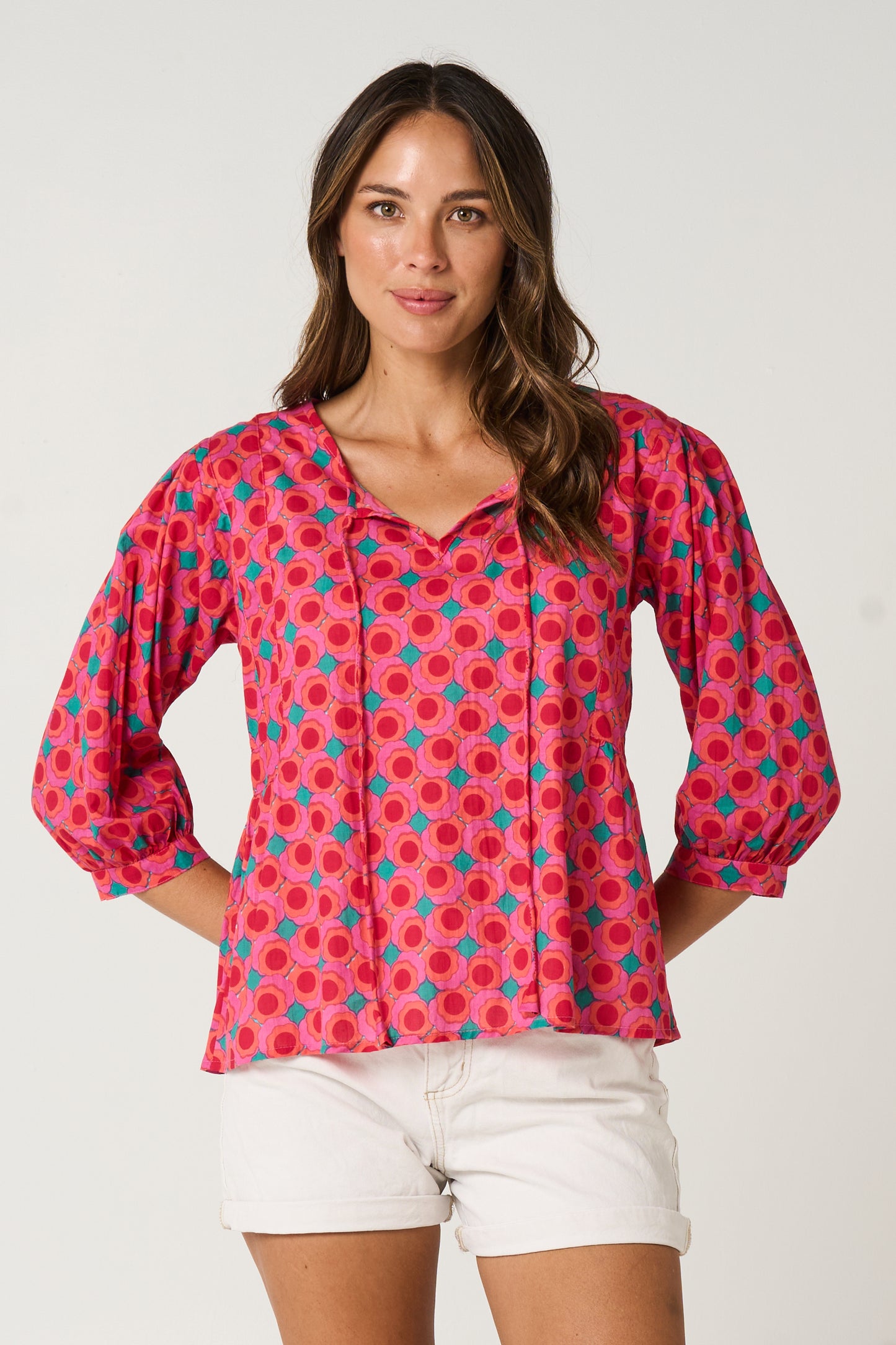 Top Arpana - Summer Retro Cotton