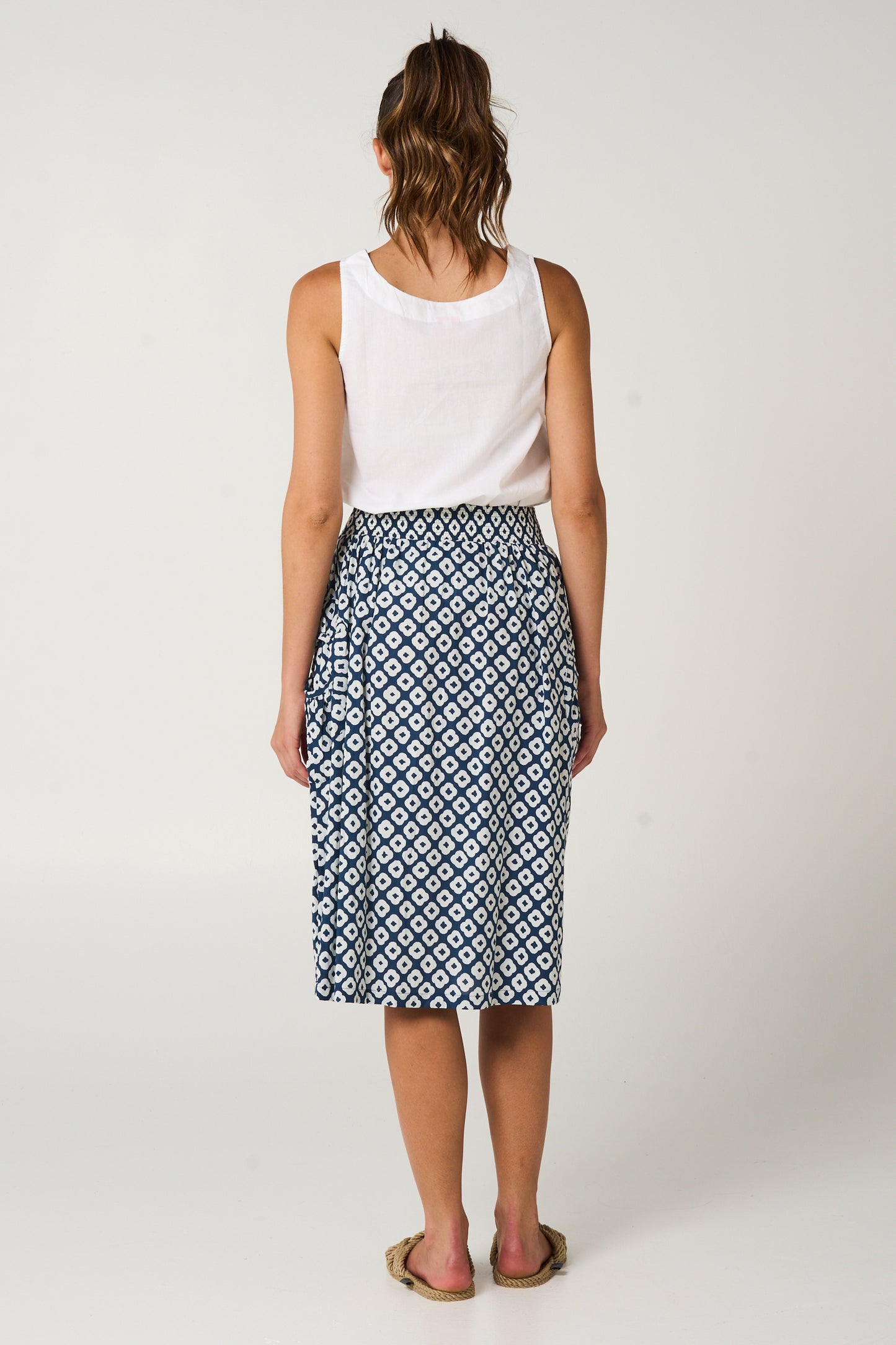 Skirt Jaya - Palladio Blue Cotton